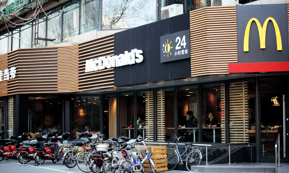 Picture of a McDonald's restaurant in Asia
